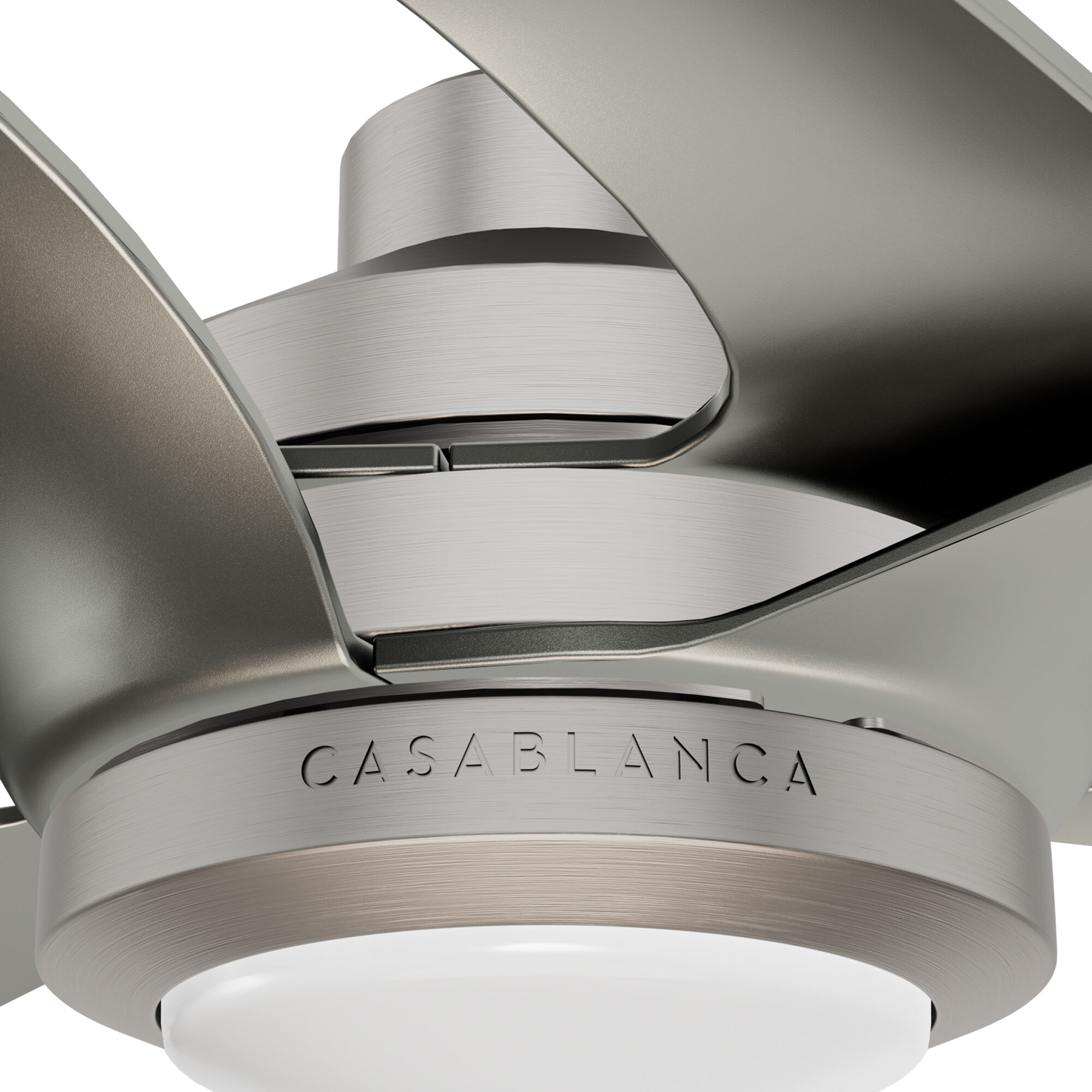 Inez 60 inch Brushed Nickel with Matte Nickel Blades Outdoor Ceiling Fan