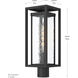 Shaw 1 Light 19 inch Textured Black Outdoor Post Light