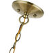 Edinburgh 5 Light 23 inch Antique Brass Pendant Chandelier Ceiling Light