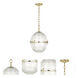 Brighton 1 Light 12.88 inch Modern Brass Pendant Ceiling Light