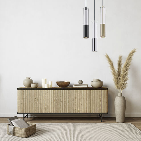 Torch LED 2.5 inch Satin Brass Single Pendant Ceiling Light