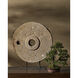 Stone Wheel on Stand 19.75 X 17 inch Sculpture