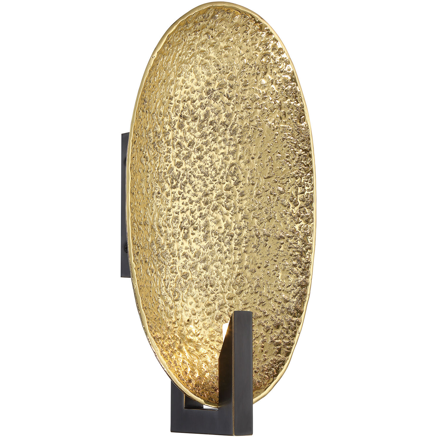 Daric LED 8.25 inch Polished Brass with Bronze Wall Sconce Wall Light