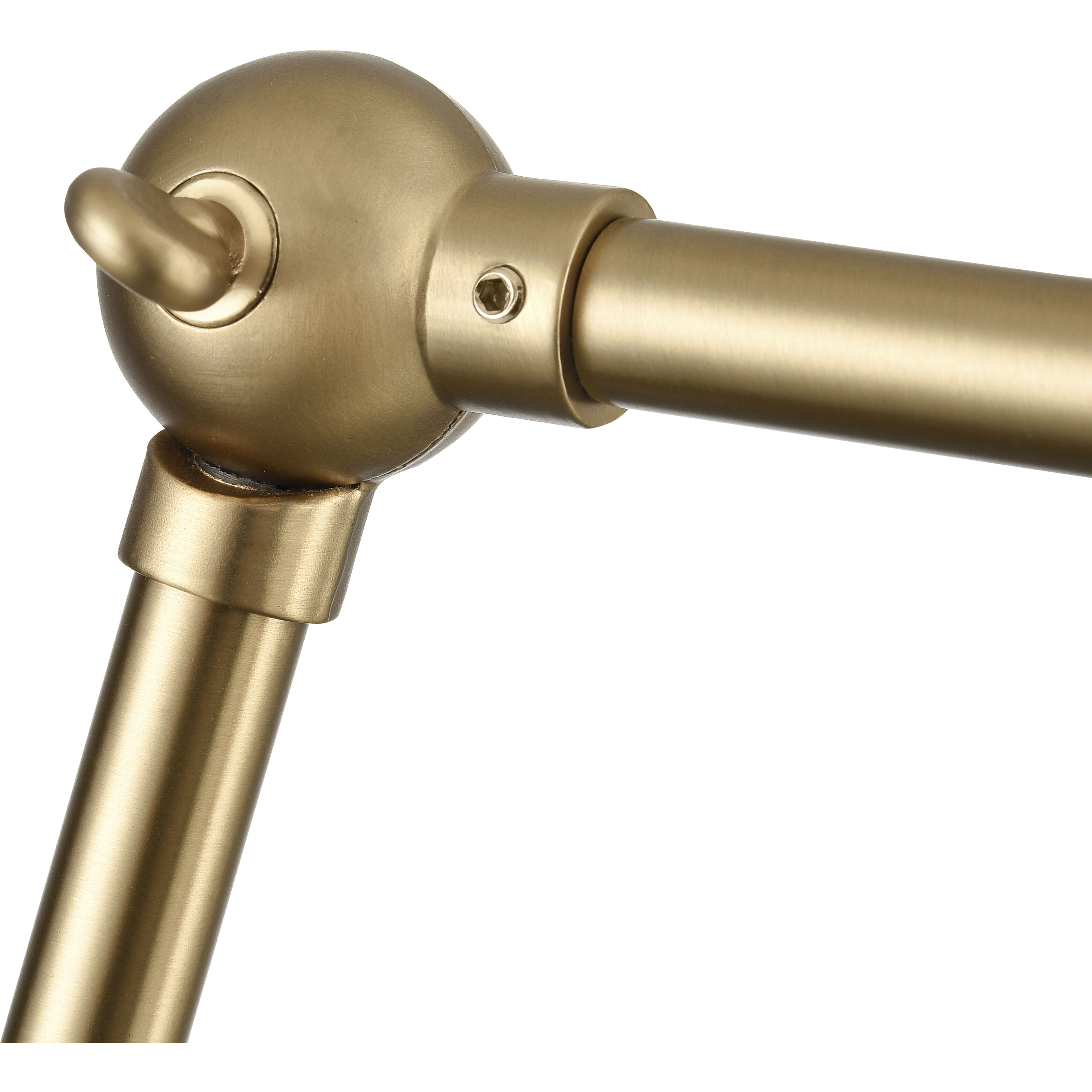 Albany 16.25 inch 60 watt Brushed Gold Hinged Swingarm Sconce Wall Light