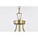 Boliver 3 Light 11.75 inch Vintage Brass Pendant Ceiling Light