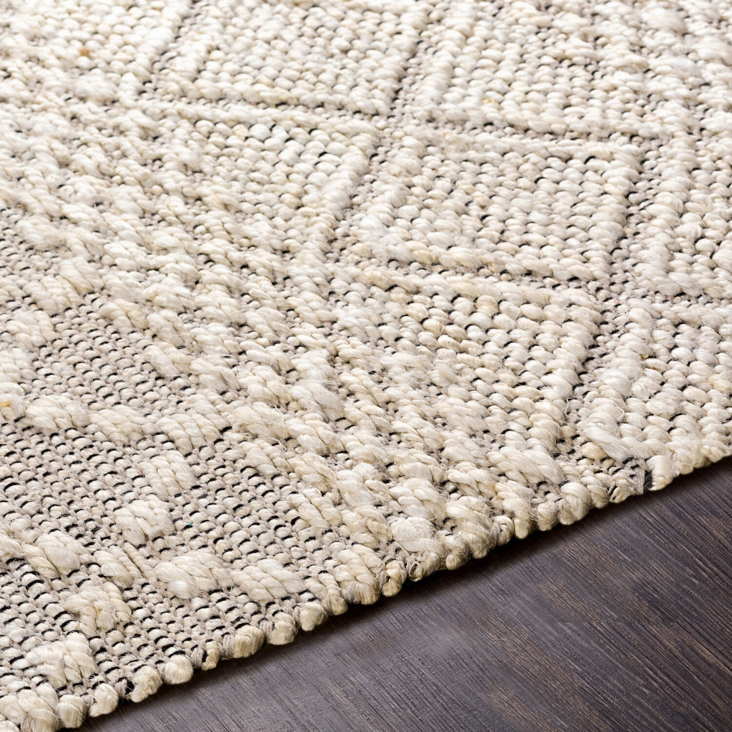 Santa Barbara 90 X 60 inch Cream Rug in 5 x 8, Rectangle