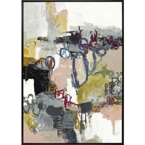 Mansfield Pink and Blue and Gray and Multi Canvas