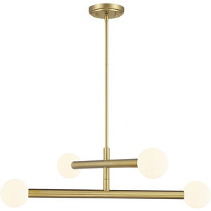 Contemporary 4 Light 30.00 inch Chandelier