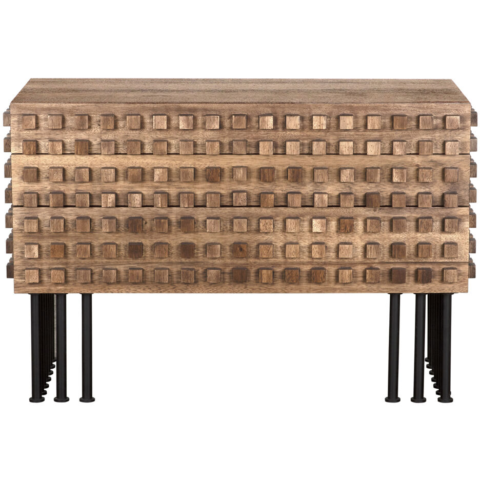 Wolfgang 45 X 20 inch Dark Walnut with Matte Black Sideboard