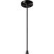Radiance Collection - Brisa Pendant Ceiling Light in Matte Black, Black Cord, Replaceable Bulb, Bisque, 9W x 8.75H, Form+Finish+Function