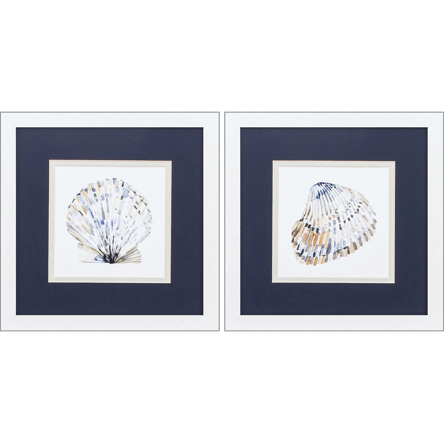 Waterside Blue and Orange Framed Art, Propac
