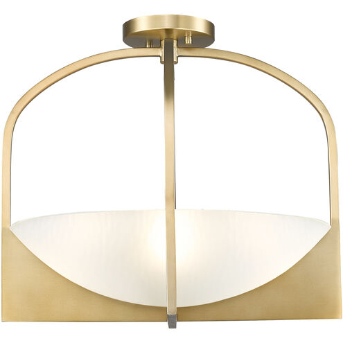 Devon 4 Light 18 inch Modern Gold Semi Flush Mount Ceiling Light