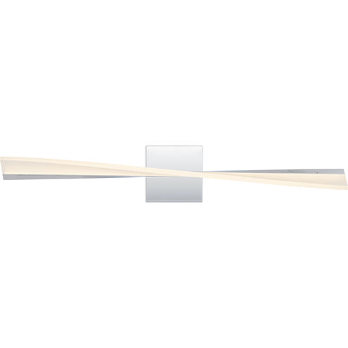 Quoizel Fox LED 28 inch Polished Chrome Bath Light Wall Light, Large PCFOX8528C - Open Box