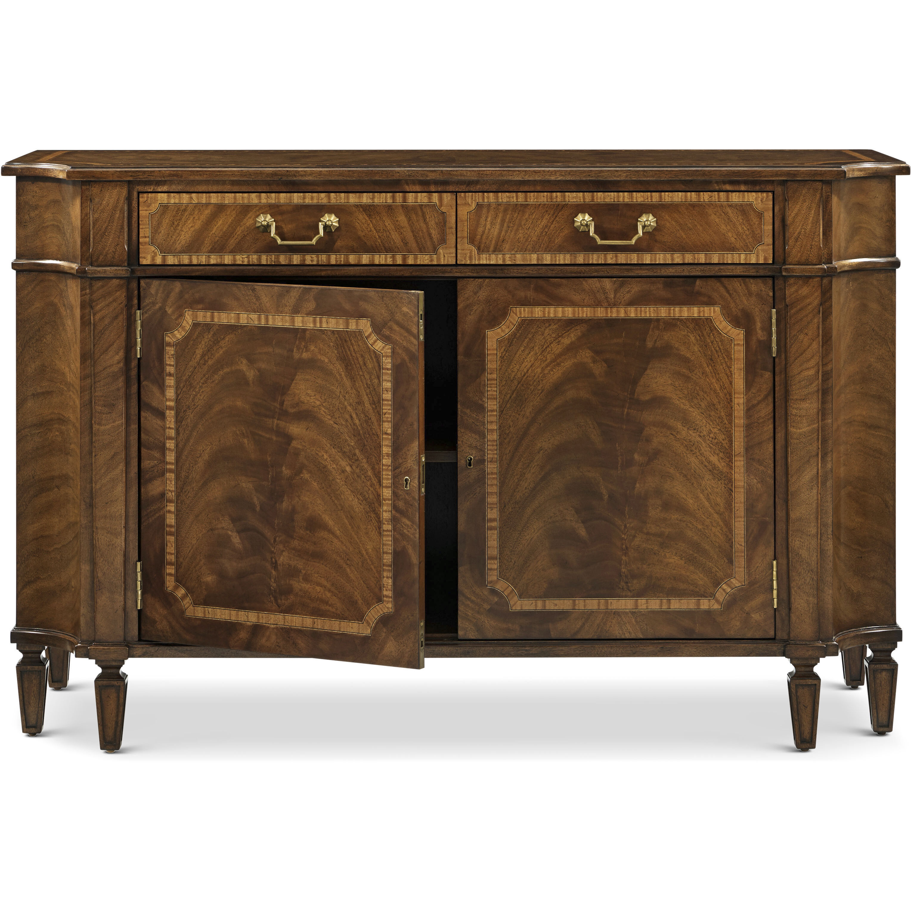 Sloane Edwardian Brown Cabinet, Wooden, 2-Door