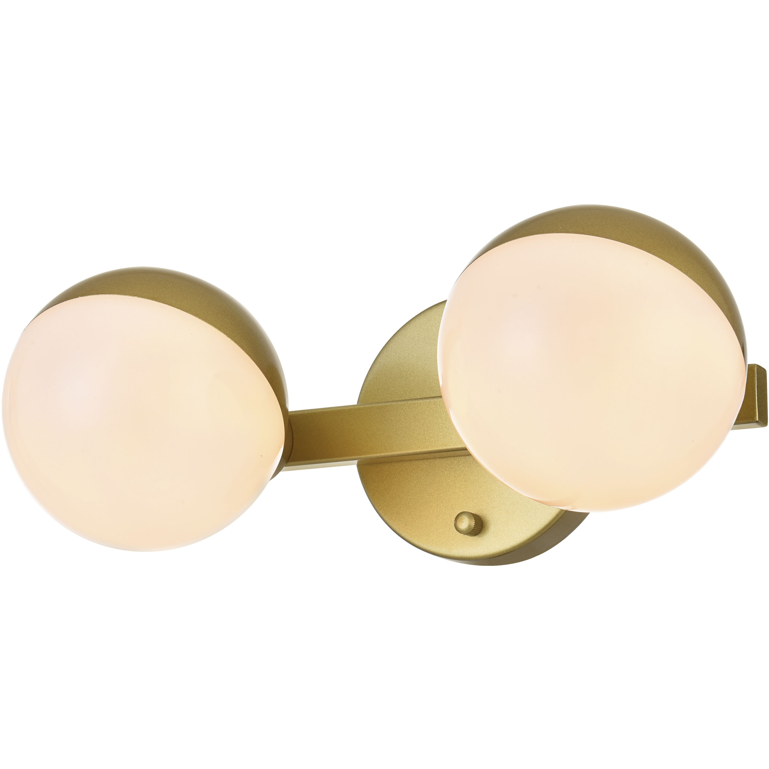 Majesty 2 Light 13 inch Brass Bath Sconce Wall Light