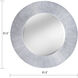 Attra 31.5 X 31.5 inch Silver with Mirror Wall Mirror