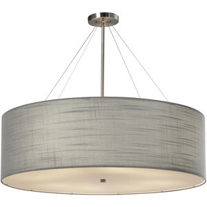 Textile LED 36 inch Brushed Nickel Pendant Ceiling Light
