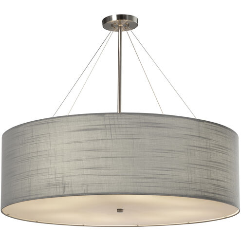 Textile LED 36 inch Brushed Nickel Pendant Ceiling Light