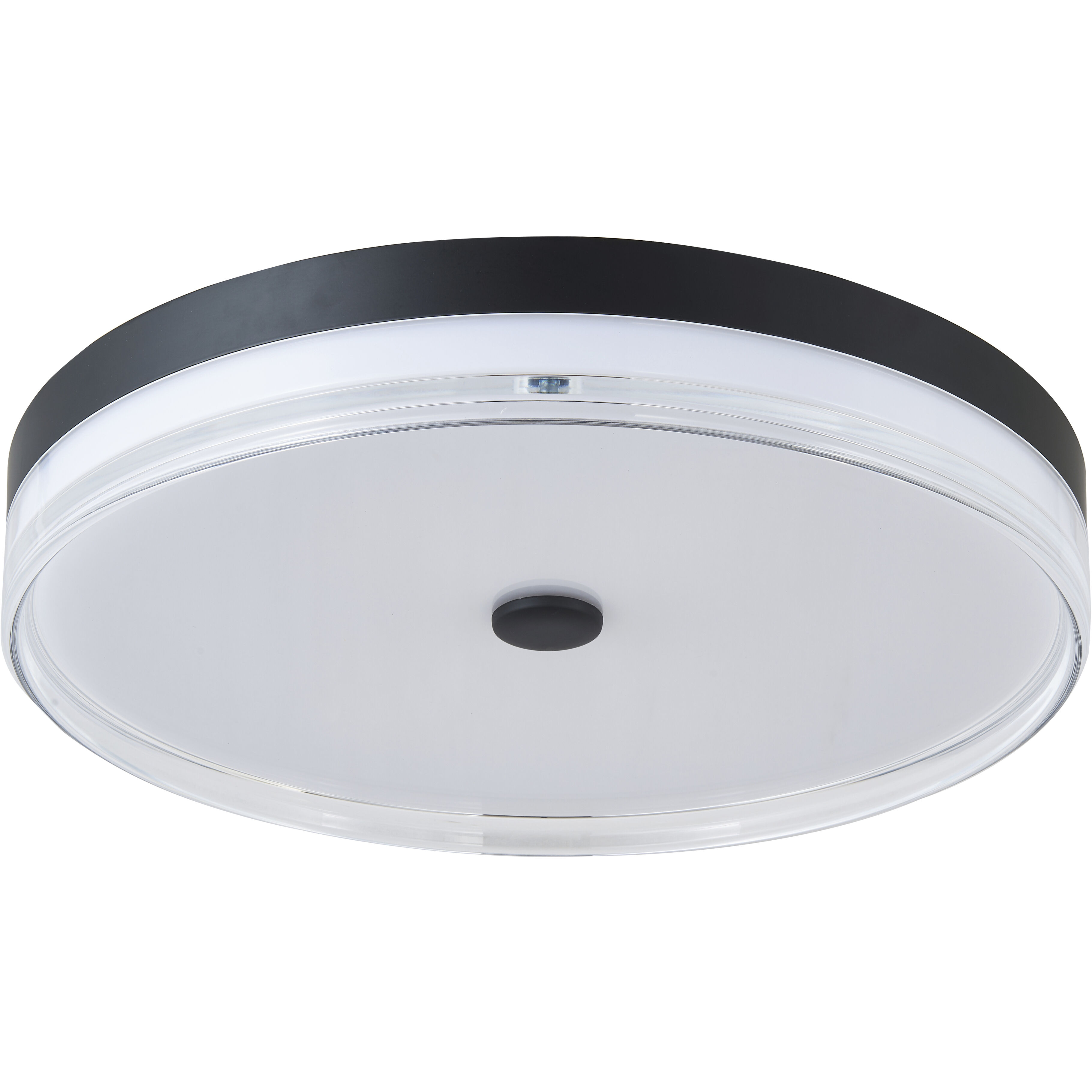 Iris LED 20 inch Matte Black Flush Mount Ceiling Light