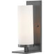 Bournemouth 1 Light 5 inch Oil Rubbed Bronze/Opaque Glass Wall Sconce Wall Light