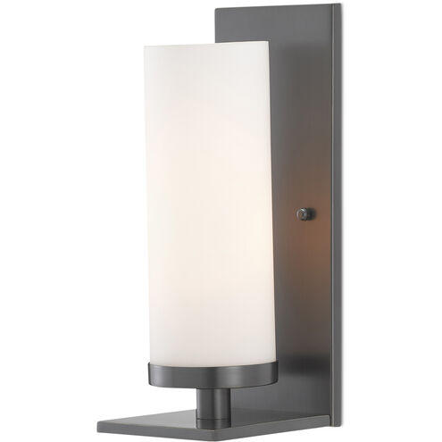 Bournemouth 1 Light 5 inch Oil Rubbed Bronze/Opaque Glass Wall Sconce Wall Light