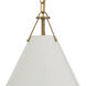 Xavier 1 Light 12 inch Vibrant Gold Mini Pendant Ceiling Light