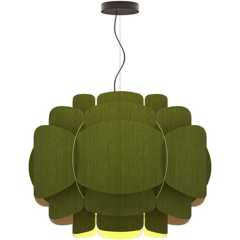 Bella 30 inch Green Pendant Ceiling Light in Green/Ash, WEP Collection