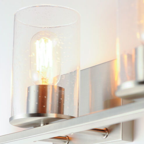 Sleek 3 Light 24 inch Satin Nickel Bath Vanity Wall Light