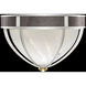 Mirage 3 Light 18.75 inch Silver Flush Mount Ceiling Light