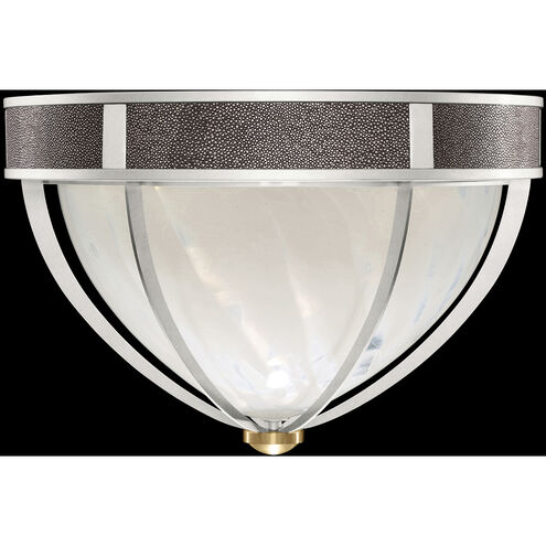 Mirage 3 Light 18.75 inch Silver Flush Mount Ceiling Light