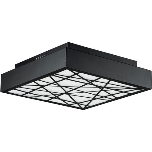 Intersect LED 15.75 inch Black Flush Mount Ceiling Light