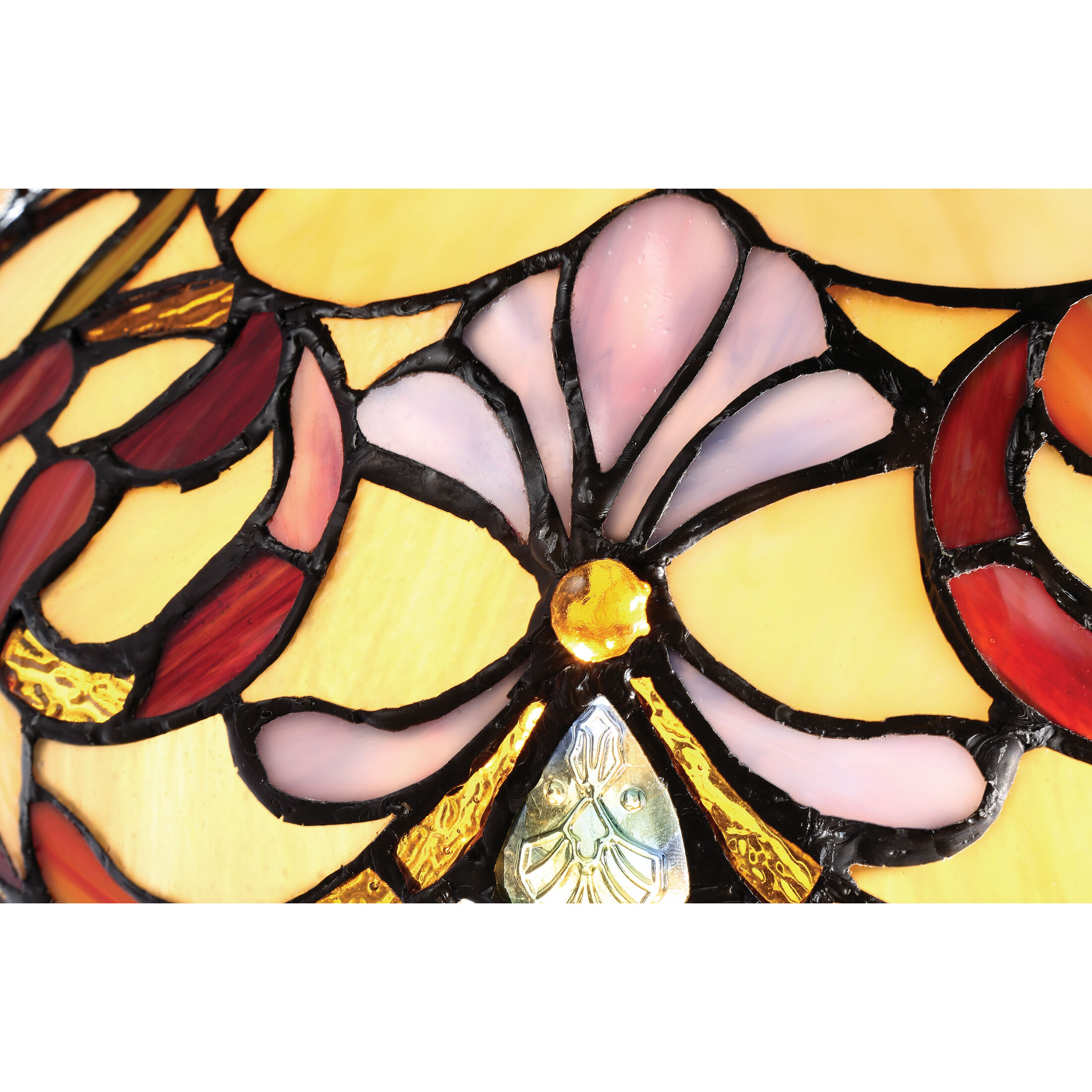 Tiffany 27 inch 75 watt Imperial Bronze Table Lamp Portable Light, Naturals