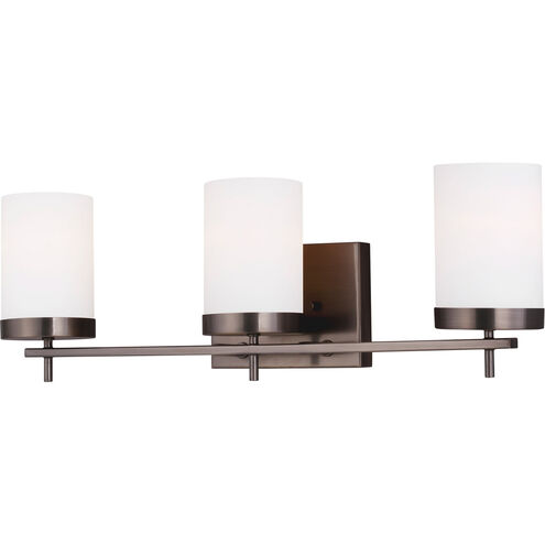 Reading 3 Light 24 inch Brushed Oil Rubbed Bronze Bath Vanity Wall Light