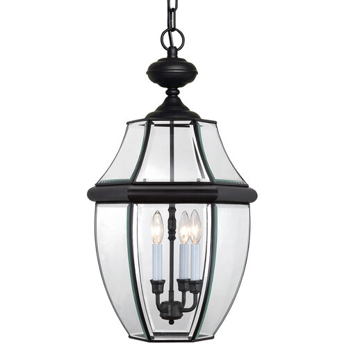 Newbury 3 Light 13 inch Mystic Black Outdoor Hanging Lantern