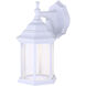 Dane LED White Outdoor Wall Light