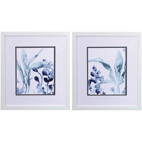 Waterside Blue and Turquoise Framed Art
