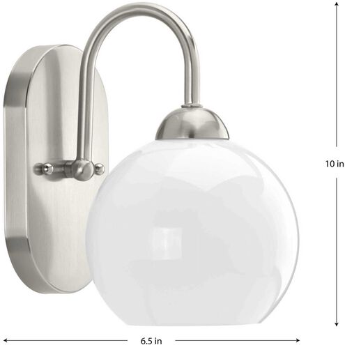 Carisa 1 Light 7 inch Brushed Nickel Bath Vanity Wall Light