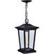 Leawood 1 Light 8 inch Black Outdoor Hanging Light