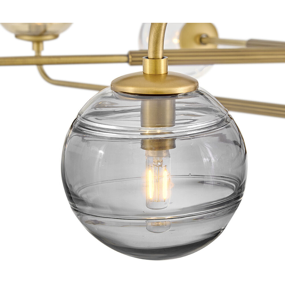 Oberon 8 Light 48 inch Heritage Brass Chandelier Ceiling Light