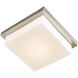 Gibraltar LED 12 inch Brushed Nickel Flush Mount Ceiling Light