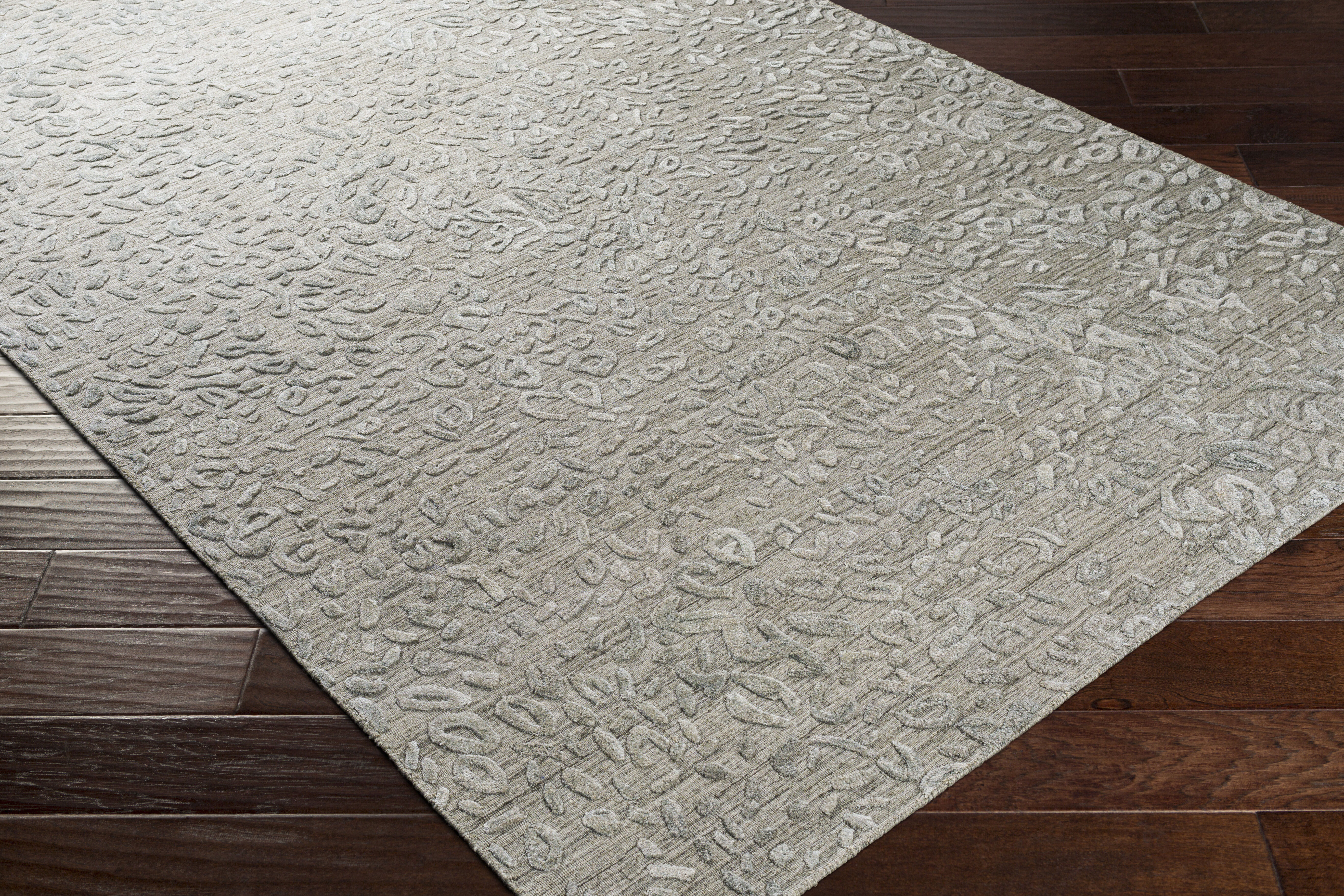 Makalu 120 X 96 inch Light Gray Rug in 8 x 10, Rectangle