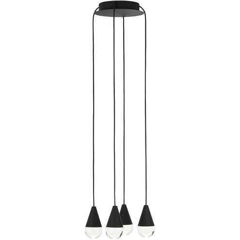 Sean Lavin Cupola LED Nightshade Black Chandelier Ceiling Light, Integrated LED