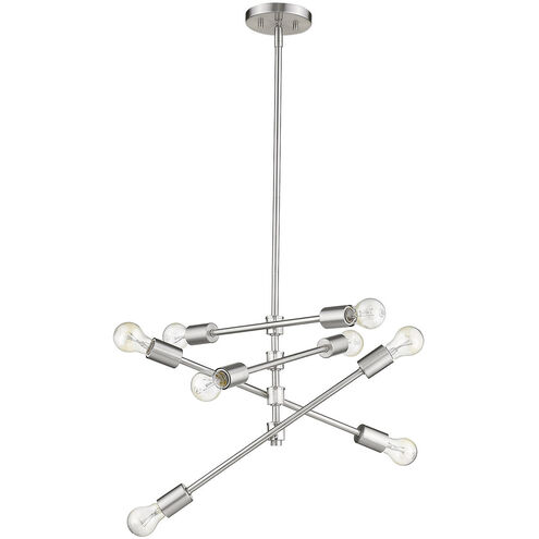 Calix 8 Light 23 inch Satin Nickel Pendant Ceiling Light