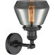 Franklin Restoration Fulton LED 7 inch Oil Rubbed Bronze Semi-Flush Mount Ceiling Light in Plated Smoke Glass, Franklin Restoration