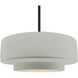 Radiance 1 Light 16.25 inch Matte Black and Bisque Pendant Ceiling Light