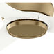 Eyla 52 inch Luxe Gold with Matte White Blades Outdoor Ceiling Fan