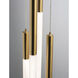 Adel LED 4 inch Light Antique Brass Pendant Ceiling Light