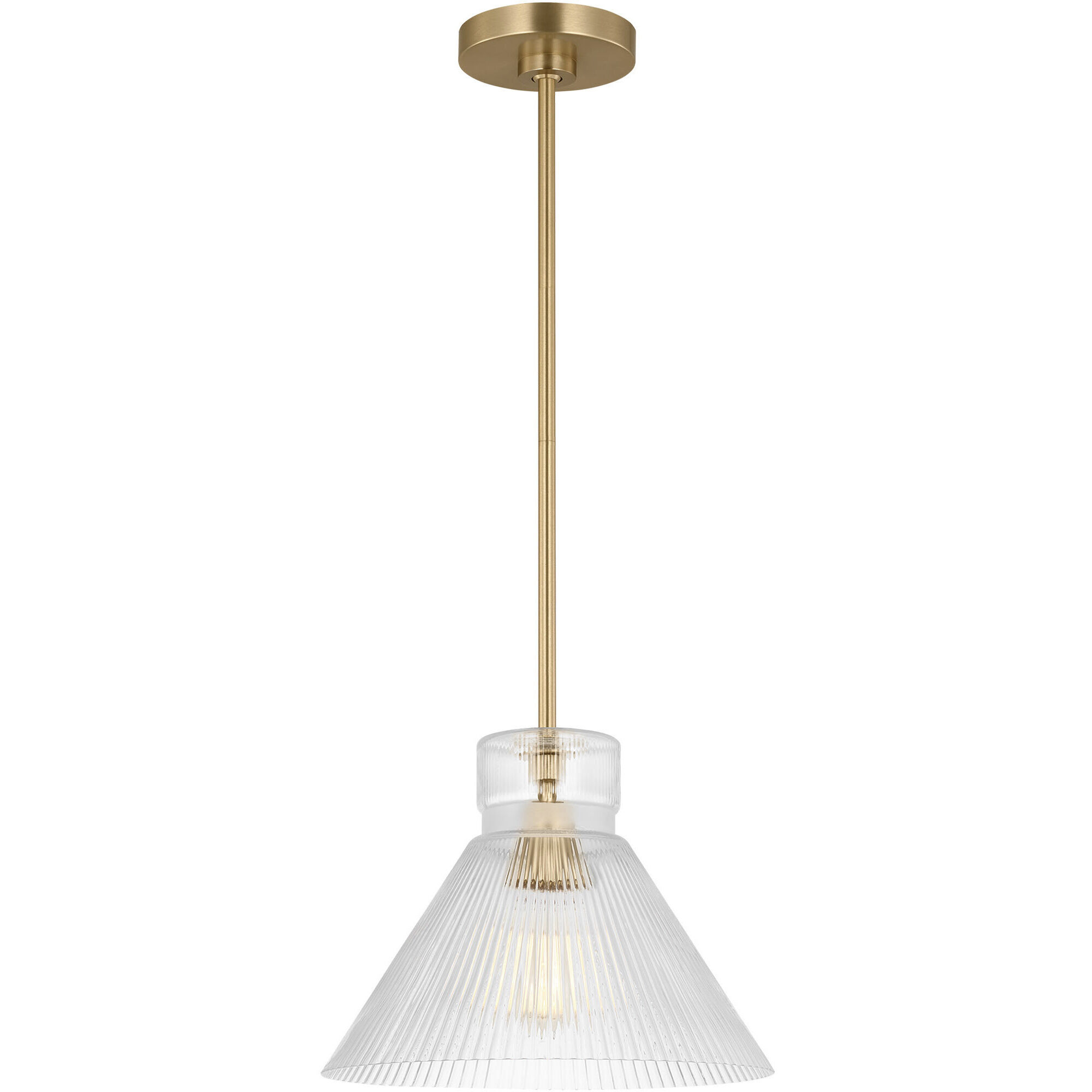 Drew & Jonathan Liouet 1 Light 12 inch Satin Brass Pendant Ceiling Light, Medium