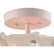 Circeo 2 Light 17 inch Light Pink Semi Flush Mount Ceiling Light