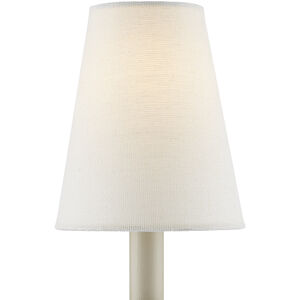 Grasscloth Off-White Tapered Chandelier Shade